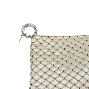 Vintage Richere Beaded Clutch Ivory Pearl Embellished‎ Chic Bridal Evening Bag thumbnail 2