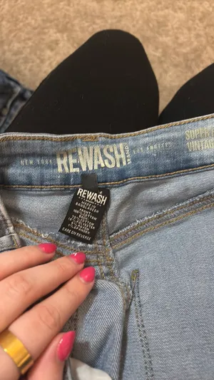 Jean REWASH Shorts High-Rise Distressed thumbnail 3