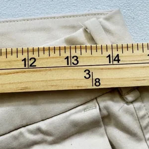 Abercrombie Fitch Stretch Chino Shorts Khaki Size‎ 26 Pleated Front Casual RETRO thumbnail 5