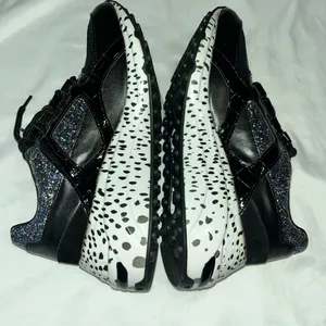 Steve Madden Barra-G platform fashion sneakers Stylish Black and Multicolor thumbnail 6