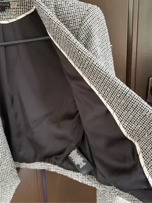 Alice + Olivia Open Front Tweed Cropped Blazer Size M thumbnail 3