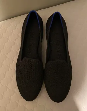 Rothy's Black Flats Size 8 Honeycomb NWOT thumbnail 1