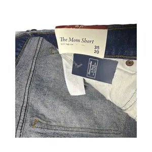 NWT Abercrombie & Fitch The Mom Shorts High Rise Distressed Women’s Size 35 thumbnail 5