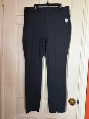 Old Navy Pixie Split Hem Pants Womens Size 12 Grey High Rise Skinny Ankle New thumbnail 9
