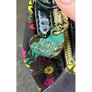 Betsey Johnson colorful floral happy skull‎ pattern hobo bag thumbnail 9