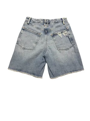 💙 Good American Good ’90s Denim Shorts Size 2/26 Light Wash Cutoff Jean Shorts 💙 thumbnail 5