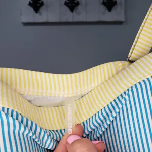 Lands End Tankini Top 8 Seersucker Striped thumbnail 3