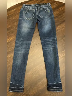 Miss Me Mid-Rise Skinny Dark Blue Jeans-Size 24 (Measures 25x28) thumbnail 10