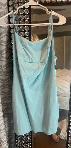 Blue Blush Mini Dress Bodycon Light Blue thumbnail 1