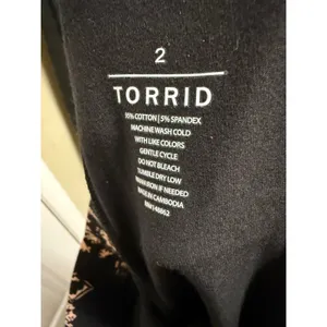 Torrid Signature Waist Premium Black Peach Geometric Leggings 2 2X 18 20 NWT thumbnail 8
