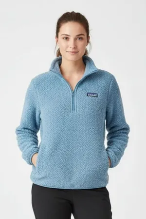 Patagonia Blue Long Sleeve Half Zip Fleece Jacket S thumbnail 1