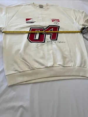 Brixton Cream Pullover with Tan Label Red Size M thumbnail 6