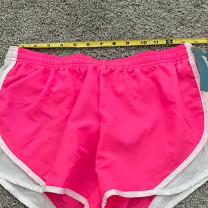 Soffe Pink Low Rise Shorts with White Trim thumbnail 2