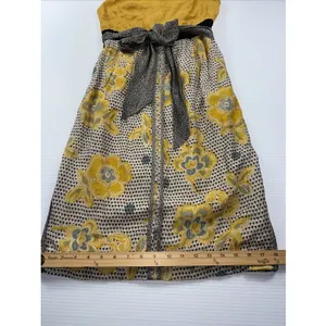 Edme‎ & Esyllte Anthropologie Blooming Goldenrod Dress Size 0 Sleeveless thumbnail 5
