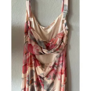 Floral Maxi Dress Women's M Backless Square Neck Smocked Wedding Guest thumbnail 6