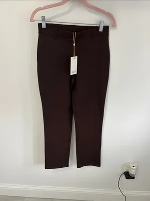 Quince Ultra Stretch Ponte Straight Leg Pants Espresso thumbnail 5