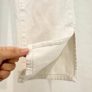 Good American Jeans Size 25‎ White High Rise Straight Leg Split Boy Summer Clean thumbnail 5