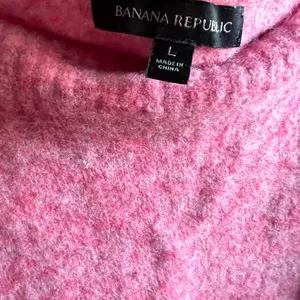 Banana Republic Bright Pink Knit Sweater Large‎ Comfortable Crewneck thumbnail 2