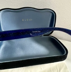 Gucci Sunglasses ❤️ Havana Glitter Blue and Red Brown Gradient thumbnail 5