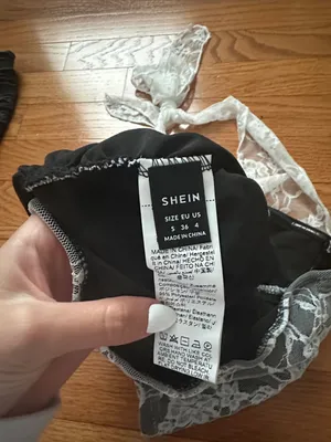 SHEIN White Lace Halter Camisole thumbnail 3