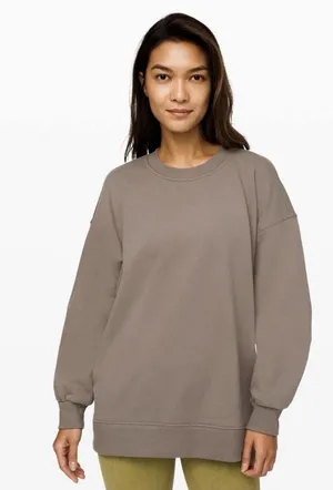 lululemon perfectly oversized crew 8 pullover sweatshirt thumbnail 1