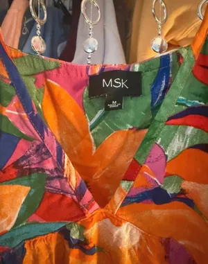 MSK Multicolored Maxi Dress   thumbnail 3