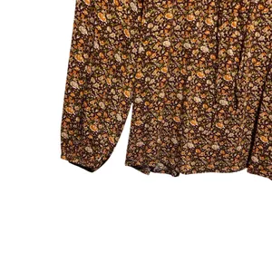 Natural Life Women Cottage Ditsy Floral Top XS Boho Prairie Earthy‎ Romantic thumbnail 4