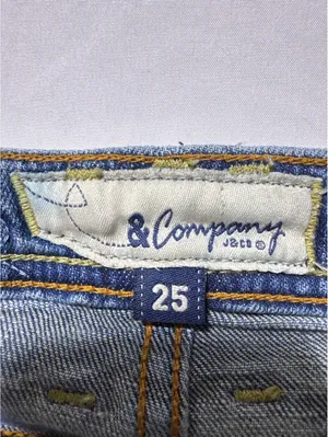 J & Company Flared Blue Jeans with Studded Pockets - Size 25 thumbnail 4
