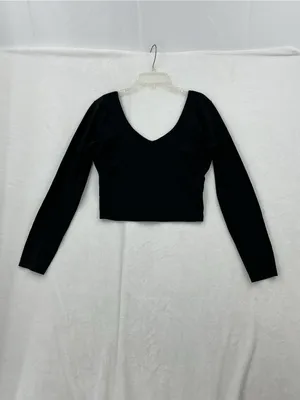 lululemon athletica Black Long Sleeve Scoop Neck Top 1012 thumbnail 6