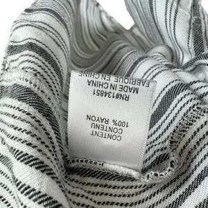 Anthropologie‎ WAYF Striped Lightweight Sleeveless Collared Rayon Button Up Sz L thumbnail 5