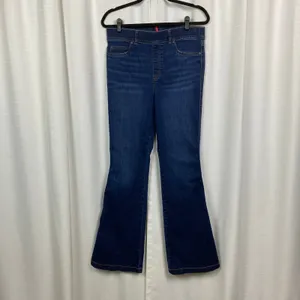 Spanx Midnight Shade Pull On Flare Jeans Sz.L thumbnail 7