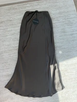 White Fox Brown Maxi Skirt thumbnail 3