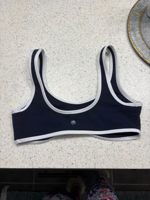 Navy Sports Bra Athleta thumbnail 2