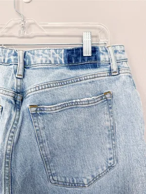 Abercrombie Curve Love 90s Relaxed High Rise Jeans Light Wash 32/14 XL Length thumbnail 11