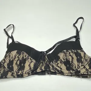 Designer Black Lace‎ Bikini Top Black Size XS thumbnail 2