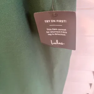 Lulu’s Instant‎ Icon Dark Green V-Neck Sleeveless Jumpsuit Size XL thumbnail 8