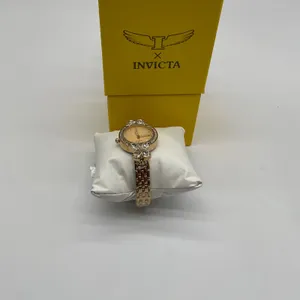 Invicta Wildflower I Womens Gold Tone Crystal Bezel Watch 30mm New in Box thumbnail 8