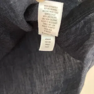 Garnet Hill Essential 100% Linen Pull On Denim Mini Skirt Pocket Chambray Size L thumbnail 7