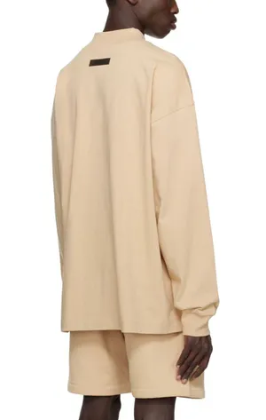 Essential s Fear If God Sand Crewneck Long Sleeve T-Shirt thumbnail 3