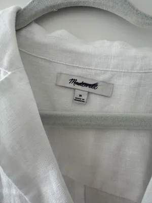 Madewell Linen Top thumbnail 2