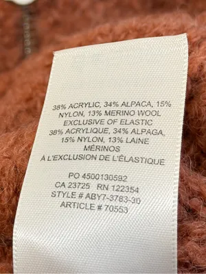 Aritzia Wilfred Free Marilyn Sweater Alpaca Merino Size Medium Full Zip Jacket thumbnail 9