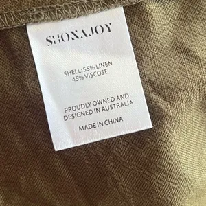 Shona Joy Linen Juliana Plunged Cross Back Midi Dress‎ In Forest size 4 thumbnail 9