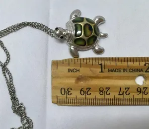 Sea Turtle Charm Necklace Silver thumbnail 7