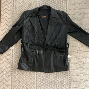 Vintage Genuine Leather Jacket Size L thumbnail 1