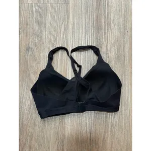 Lululemon Black Adjustable Racerback Sports Bra Mesh‎ Panel 32C thumbnail 4