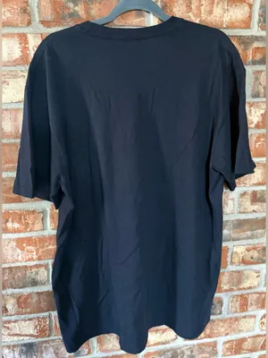 Comfort Colors Black Tee with Pink-Purple Ghost Bow Graphic thumbnail 3