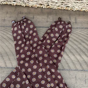 These Three Boutique Elegant Brown Polka Dot Halter Top thumbnail 3