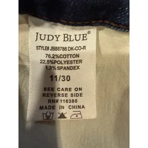 Judy Blue Women's Boot Cut Blue Denim Cotton Stretch Jeans Size 11/30 thumbnail 7
