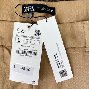 Zara Tan High Waist Trouser Pants NEW L thumbnail 4