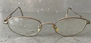 Marchon Super Flex Eyeglasses Frames ONLY Gold Flex Italy 50-18-130 oval thumbnail 1